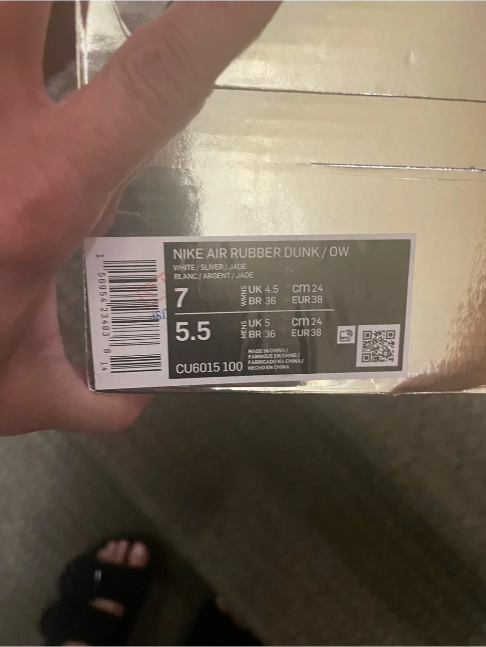 Nike Silver, Light Blue & Orange Low-Top Sneakers